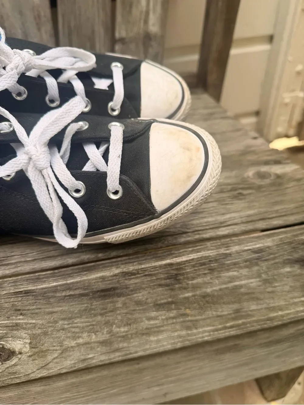 Converse Chuck Taylor Kids High-Top Canvas Sneakers in Blue and Black size 6.5